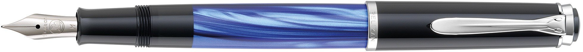 Ручка перьевая Pelikan Elegance Classic M205 Blue-Marbled , подарочная коробка