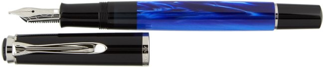 Ручка перьевая Pelikan Elegance Classic M205 Blue-Marbled , подарочная коробка Ручка перьевая Pelikan Elegance Classic M205 Blue-Marbled , подарочная коробка