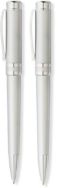 Набор Franklin Covey Freemont: шариковая ручка, карандаш 0.9мм, Satin Chrome, упаковка b2b Набор Franklin Covey Freemont: шариковая ручка, карандаш 0.9мм, Satin Chrome, упаковка b2b