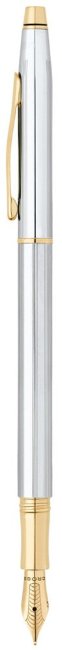 Перьевая ручка Cross Classic Century Medalist, Chrome/23Ct Gold Plated
