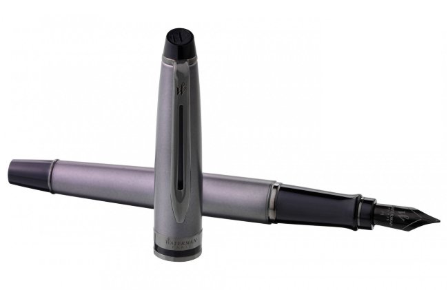 Ручка перьевая Waterman Expert DeLuxe Metallic Silver RT F перо сталь Ручка перьевая Waterman Expert DeLuxe Metallic Silver RT F перо сталь