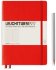 Записная книжка Leuchtturm A5 (в линейку), 251 стр., твердая обложка, красная