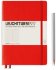 Записная книжка Leuchtturm A5 (в линейку), 251 стр., твердая обложка, красная