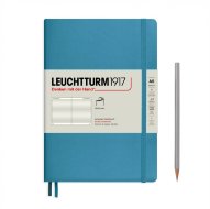 Записная книжка Leuchtturm А5 (в линейку), 123 стр., мягкая обложка, нордически-синяя