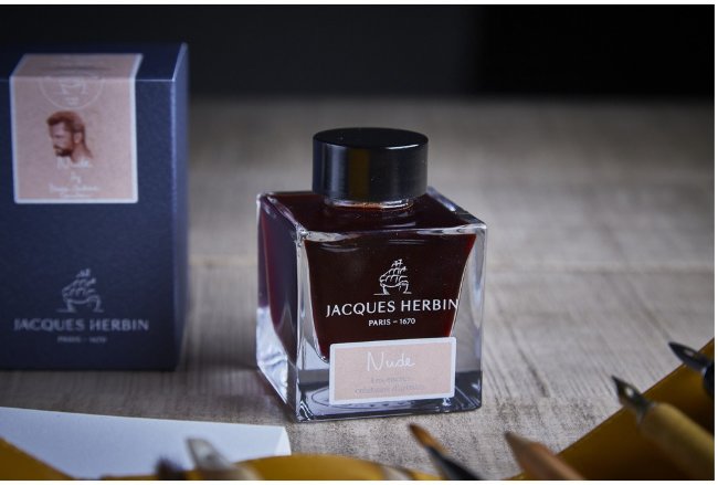 Чернила в банке Herbin Prestige, 50 мл, Nude Нюдовый