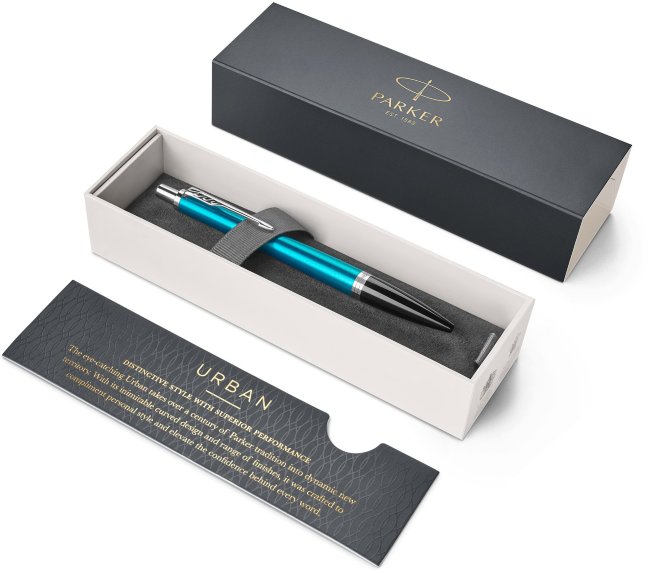 Шариковая ручка Parker Urban Core K309, Vibrant Blue CT Шариковая ручка Parker Urban Core K309, Vibrant Blue CT