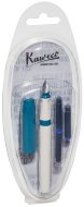 Ручка перьевая PERKEO M 0.9мм белый корпус с синими вставками и колпачком