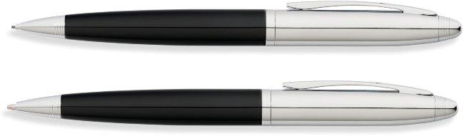 Набор шариковая ручка и механический карандаш Franklin Covey, Lexington Black в подарочной упаковке