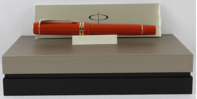 Перьевая ручка Parker Duofold Historical Colors International F74, Big Red GT