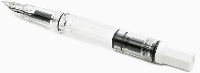 Комплект: Перьевая ручка TWSBI ECO белый F + чернила в банке 18 мл черный
