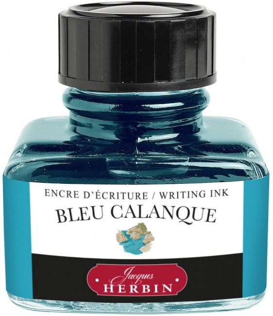 Чернила в банке Herbin, 30 мл, Bleu calanque Аквамарин Чернила в банке Herbin, 30 мл, Bleu calanque Аквамарин