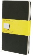 Блокнот Moleskine CAHIER JOURNAL LARGE, клетка, черный (3шт)