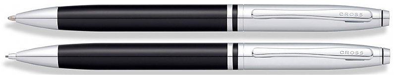 Набор Cross Avitar шариковая ручка и карандаш, Black Lacquer/Chrome