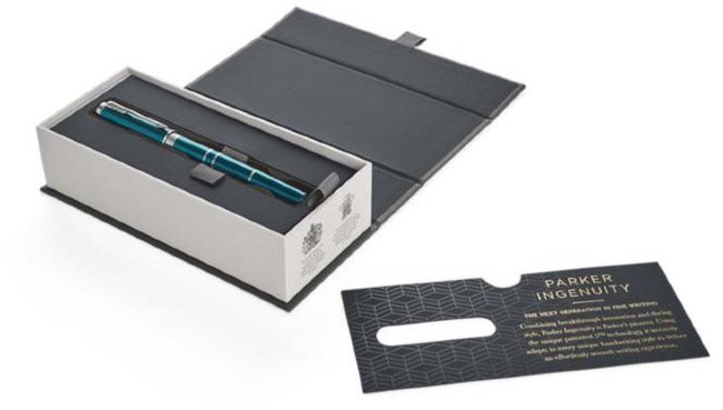 Ручка 5й пишущий узел Parker Ingenuity Deluxe S F504, Teal CT Ручка 5й пишущий узел Parker Ingenuity Deluxe S F504, Teal CT