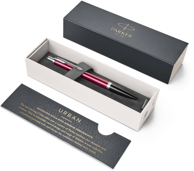 Шариковая ручка Parker Urban Core K309, Vibrant Magenta CT Шариковая ручка Parker Urban Core K309, Vibrant Magenta CT