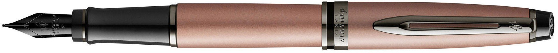 Ручка перьевая Waterman Expert DeLuxe Metallic Rose Gold RT F перо сталь
