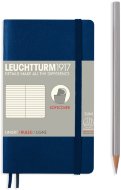 Записная книжка Leuchtturm Pocket A6 (в линейку), 123 стр., мягкая обложка, темно-синяя