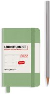 Еженедельник Leuchtturm Weekly Planner А7 2022г, 72л, твердая обложка, пастельный зеленый, Eng