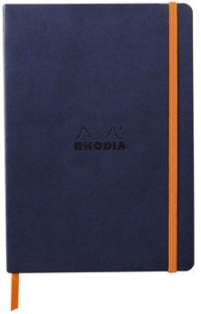 Записная книжка Rhodiarama в мягкой обложке, A5, точка, 90 г, Midnight темно-синий Записная книжка Rhodiarama в мягкой обложке, A5, точка, 90 г, Midnight темно-синий