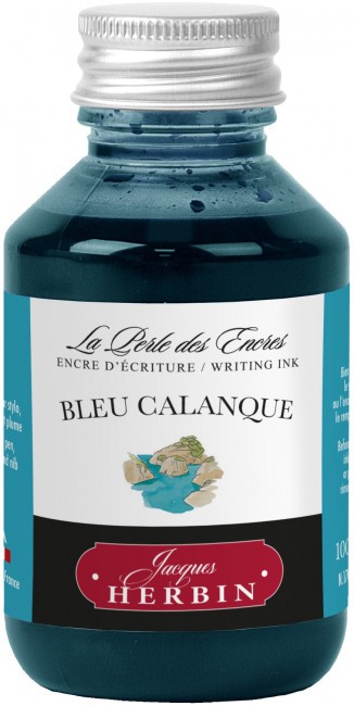 Чернила в банке Herbin, 100 мл, Bleu calanque Аквамарин Чернила в банке Herbin, 100 мл, Bleu calanque Аквамарин