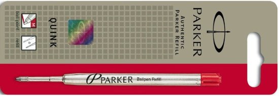 Стержень для шариковой ручки Z08 в тубе QuinkFlow Premium, красный