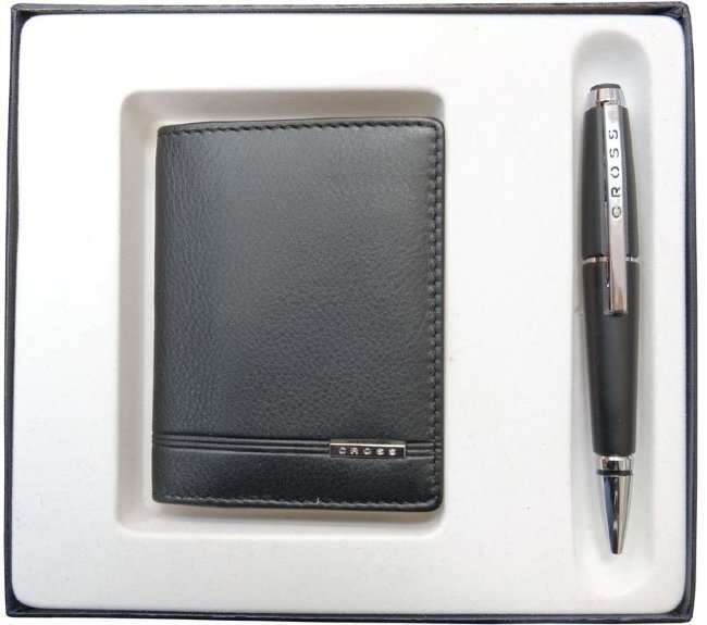 Набор подарочный Cross чехол для кредитных карт и ручка Набор подарочный Cross чехол для кредитных карт и ручка