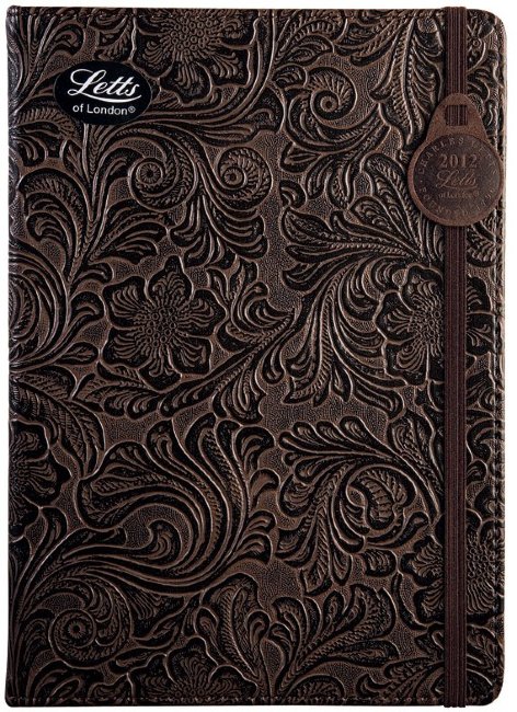 Еженедельник LETTS BAROQUE, А5, коричневый Еженедельник LETTS BAROQUE, А5, коричневый