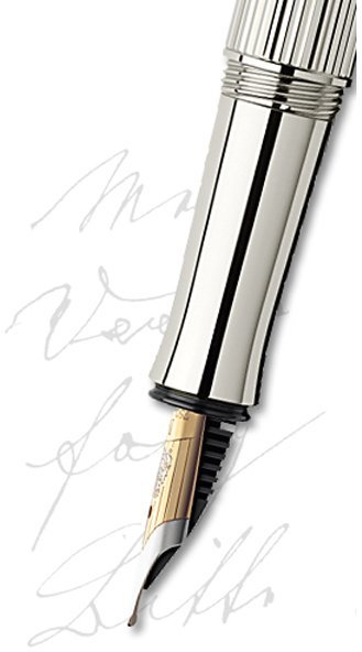 Перьевая ручка Graf von Faber-Castell Sterling Silver Перьевая ручка Graf von Faber-Castell Sterling Silver