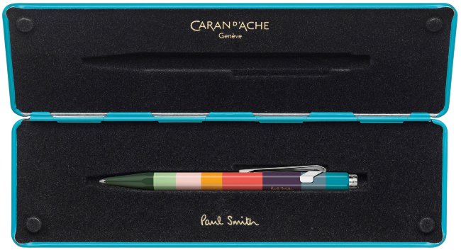 Ручка шариковая Carandache Office 849 Paul Smith Edition 3 Peacock Blue M Ручка шариковая Carandache Office 849 Paul Smith Edition 3 Peacock Blue M