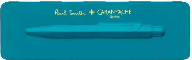 Ручка шариковая Carandache Office 849 Paul Smith Edition 3 Peacock Blue M Ручка шариковая Carandache Office 849 Paul Smith Edition 3 Peacock Blue M