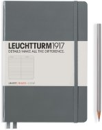 Записная книжка Leuchtturm А5 (в линейку), 123 стр., мягкая обложка, антрацит