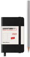 Еженедельник Leuchtturm Weekly Planner А7 2022г, 72л, твердая обложка, черный, Eng