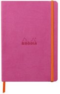 Записная книжка Rhodiarama в мягкой обложке, A5, точка, 90 г, Fuchsia фуксия