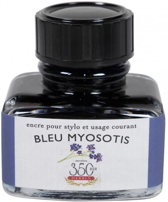 Чернила в банке Herbin, 30 мл, Bleu myosotis Фиолетово-синий