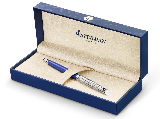 Шариковая ручка Waterman Hemisphere Deluxe Blue Wave CT M, подарочная коробка Шариковая ручка Waterman Hemisphere Deluxe Blue Wave CT M, подарочная коробка
