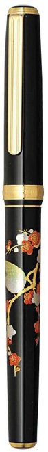 Ручка перьевая Platinum Makie, роспись «Камышовка на сливе» Ручка перьевая Platinum Makie, роспись «Камышовка на сливе»