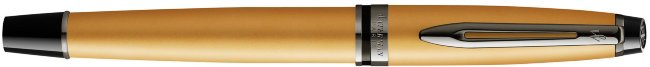 Ручка роллер Waterman Expert DeLuxe Metallic Gold RT F черные чернила