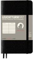 Записная книжка Leuchtturm Pocket A6 (в линейку), 123 стр., мягкая обложка, черная