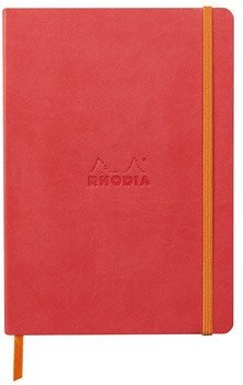 Записная книжка Rhodiarama в мягкой обложке, A5, точка, 90 г, Coral коралловый Записная книжка Rhodiarama в мягкой обложке, A5, точка, 90 г, Coral коралловый
