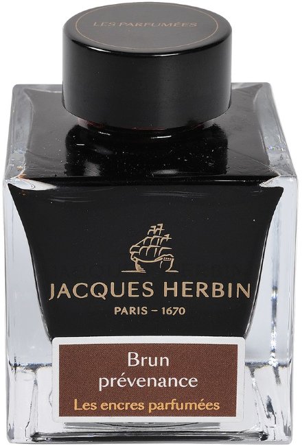 Ароматизированные чернила в банке Herbin Prestige, 50 мл, Brun prevenance Коричневый Ароматизированные чернила в банке Herbin Prestige, 50 мл, Brun prevenance Коричневый
