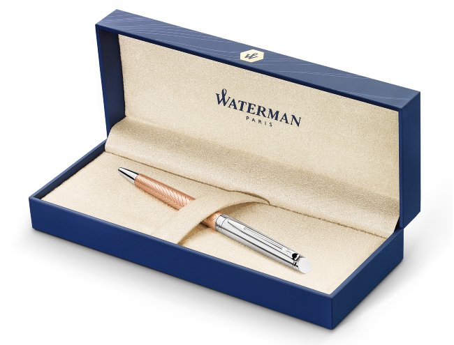 Шариковая ручка Waterman Hemisphere Deluxe Rose Wave CT M, подарочная коробка Шариковая ручка Waterman Hemisphere Deluxe Rose Wave CT M, подарочная коробка