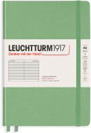 Записная книжка Leuchtturm A5 (в линейку), 251 стр., твердая обложка, пастельно-зеленая