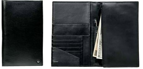 Портмоне для авиабилетов, Aurora Roma, черный