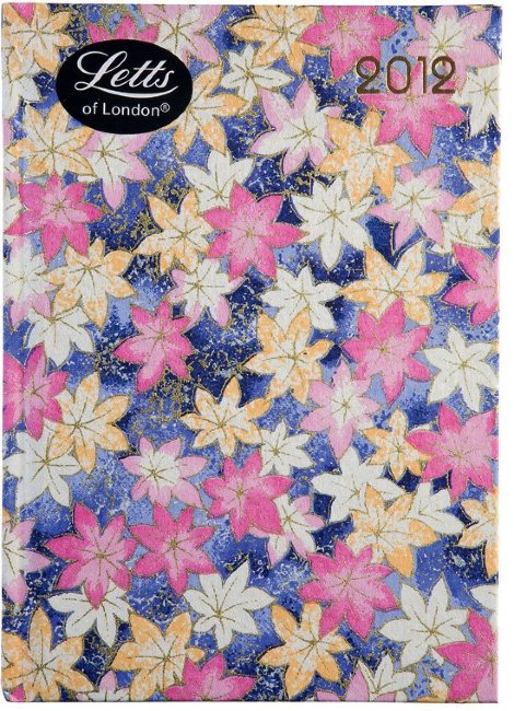 Еженедельник Letts KYOTO, A6, розовый цветочный рисунок