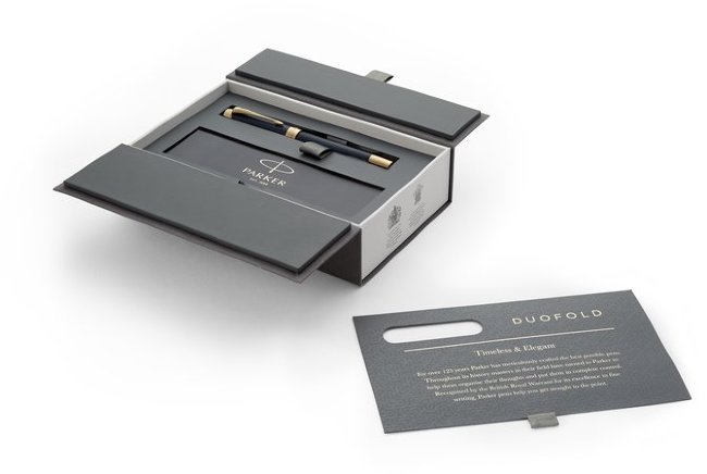 Перьевая ручка Parker Duofold F307 Prestige Centennial Blue Chevron GT  Перьевая ручка Parker Duofold F307 Prestige Centennial Blue Chevron GT