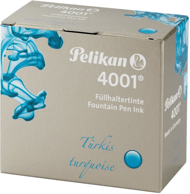 Флакон с чернилами для ручек перьевых Pelikan INK 4001 76, бирюзовые чернила 62.5 мл Флакон с чернилами для ручек перьевых Pelikan INK 4001 76, бирюзовые чернила 62.5 мл