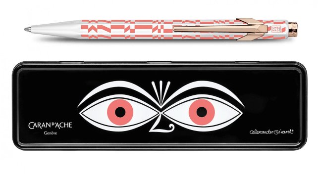 Ручка шариковая Caran d'Ache Office 849 Alexander Girard Pink, подарочная коробка Ручка шариковая Caran d'Ache Office 849 Alexander Girard Pink, подарочная коробка