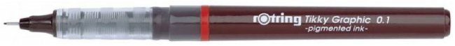 Ручка капиллярная Rotring Tikky Graphic 1904750 0.1мм, черные чернила Ручка капиллярная Rotring Tikky Graphic 1904750 0.1мм, черные чернила