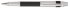 Ручка-роллер Colibri Ascari matte black rubber lacquer and polished chrome