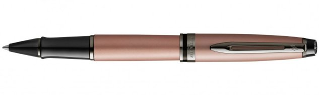 Ручка роллер Waterman Expert DeLuxe Metallic Rose Gold RT F черные чернила